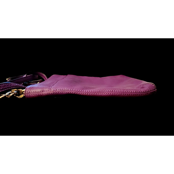 Michael Kors Hamilton Large Leather Crossbody Shoulder Bag purple - Picture 6 of 7